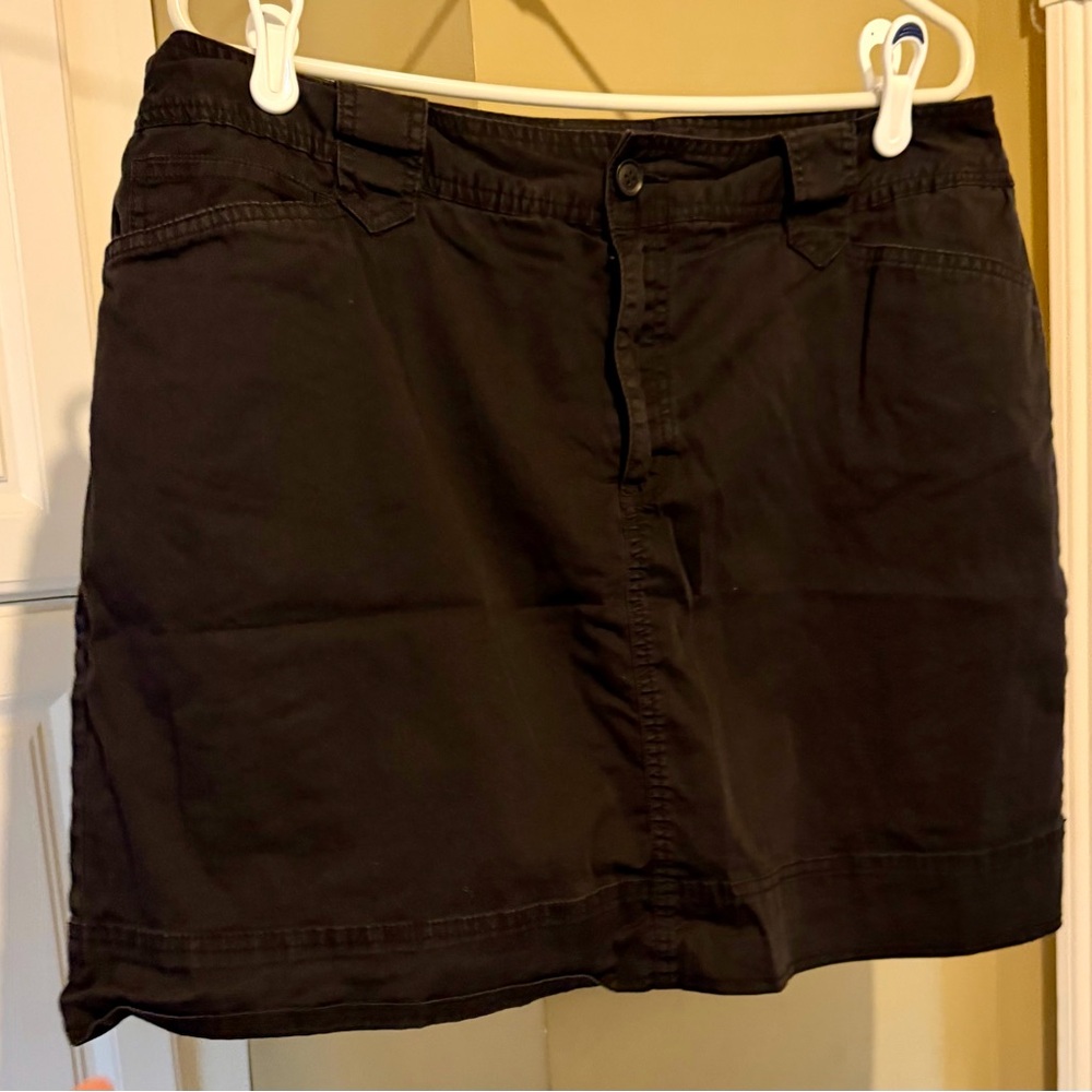 Black Soft Denim Skort, 16w St. John’s Bay Stretch